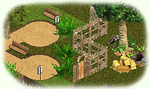 Ameisenb�r-Absperrung