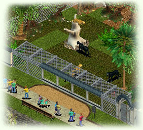 Leopardenanlage mit �berhang-Zaun